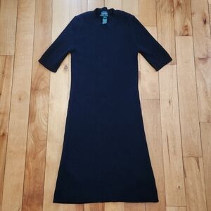 Lauren Ralph Lauren Cotton Ribbed Sweater Dress - S